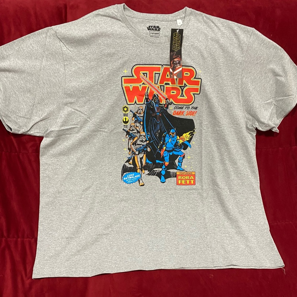 New Star Wars T-shirt gray 4XL